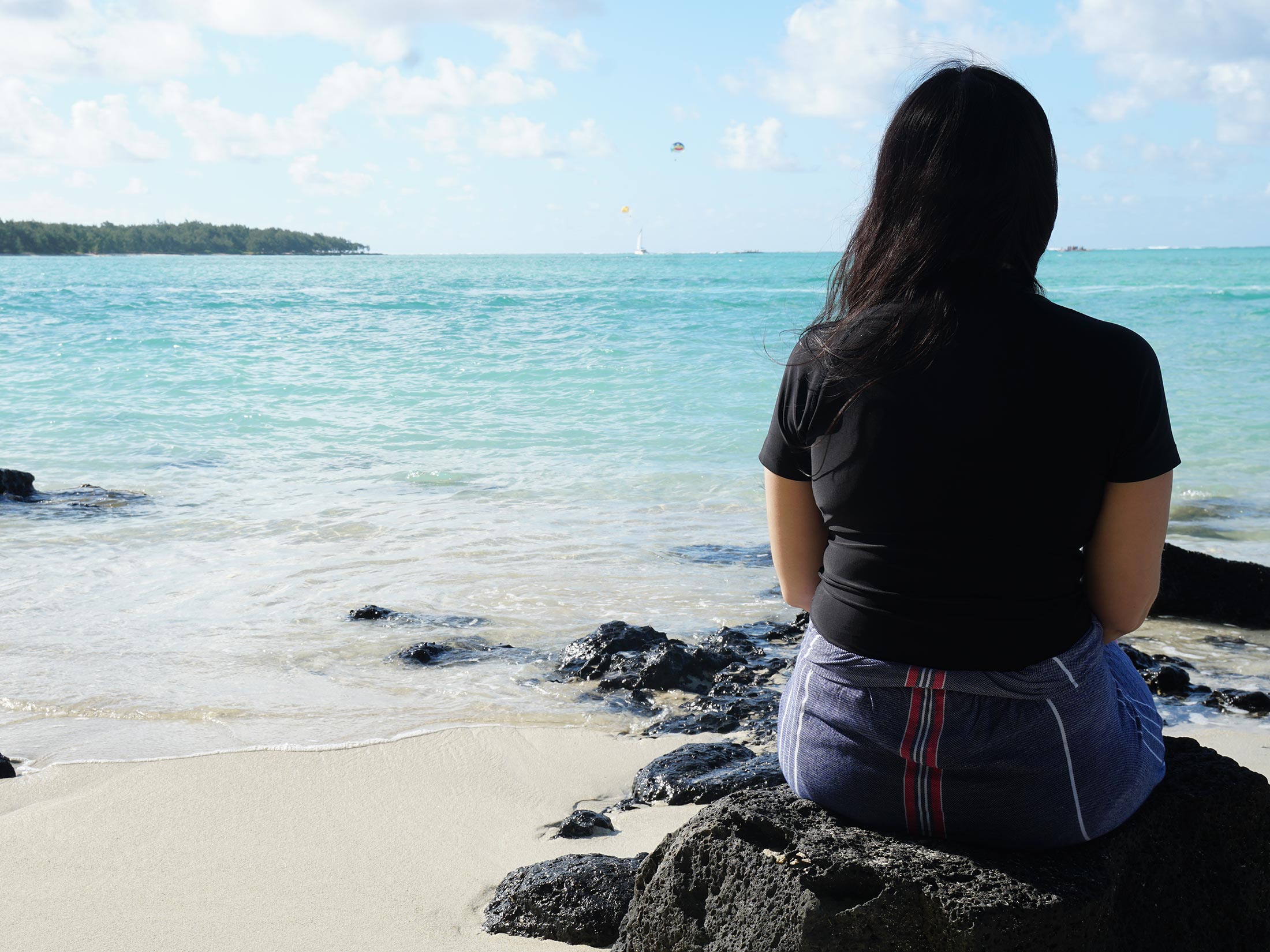 Bene at ile aux cerfs in Mauritius