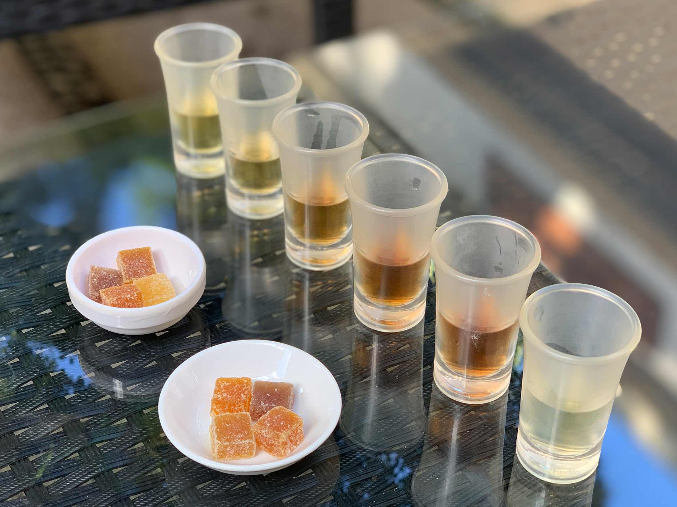 Rum tasting at Labourdonnais Mauritius