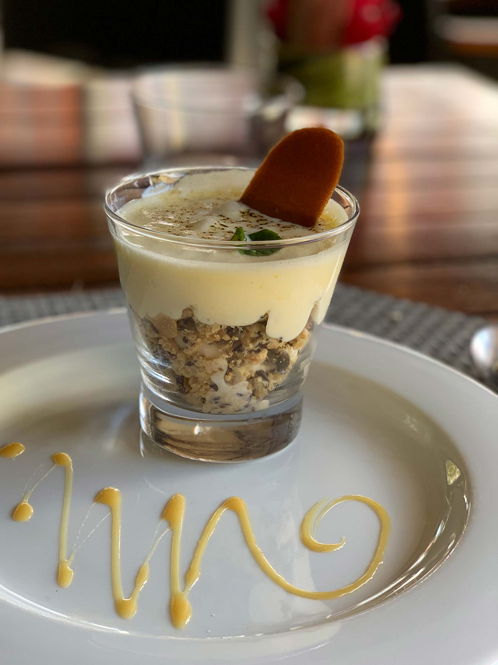 Tiramisu at Labourdonnais restaurant