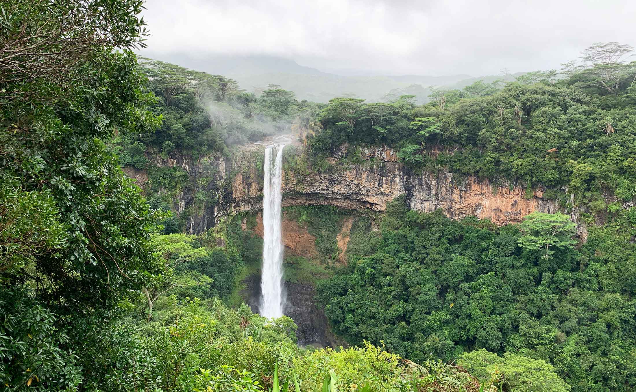 Chamarel Waterfall in Mauritius