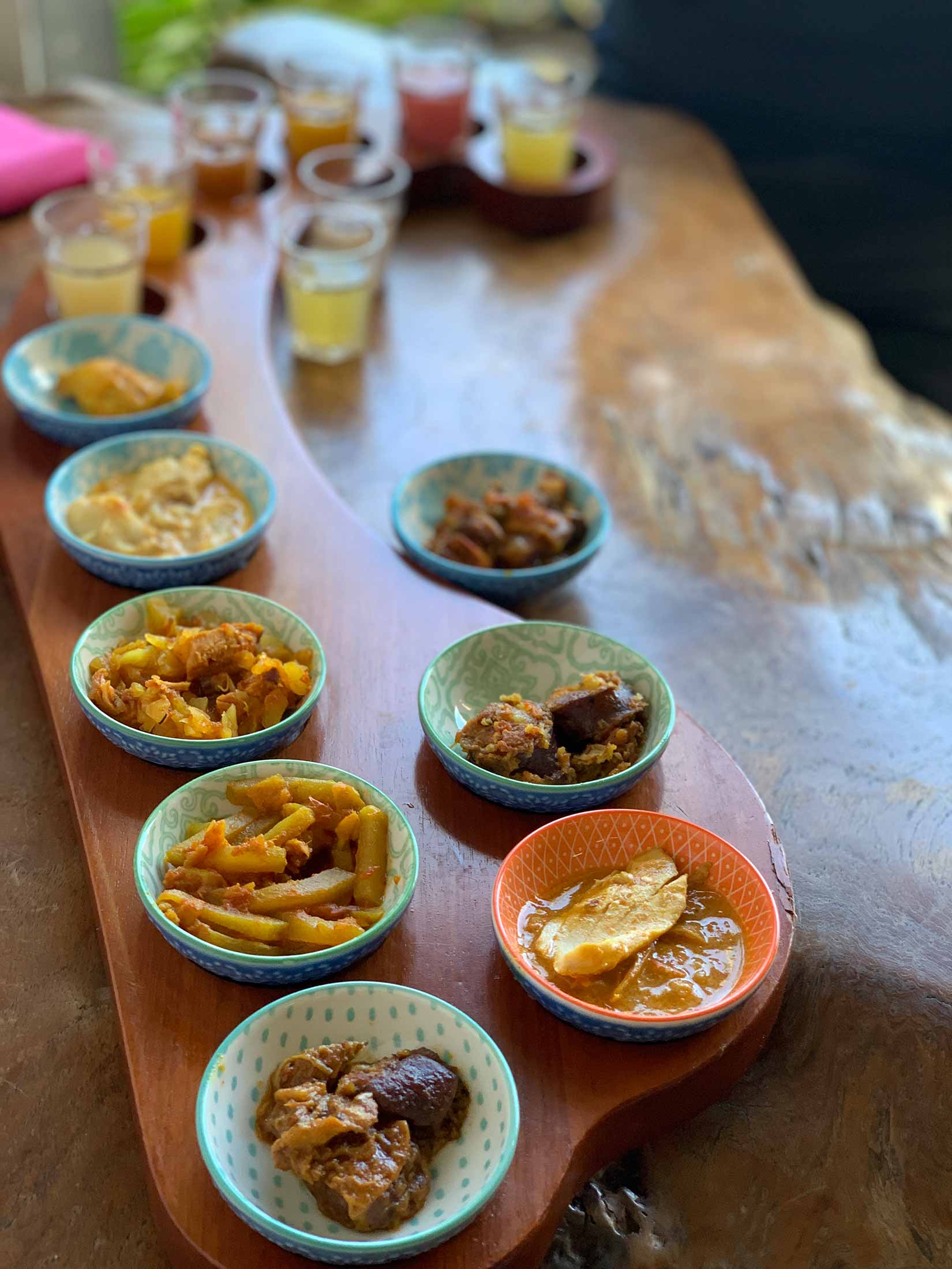 creole cuisine at la case volcan restaurant reunion island