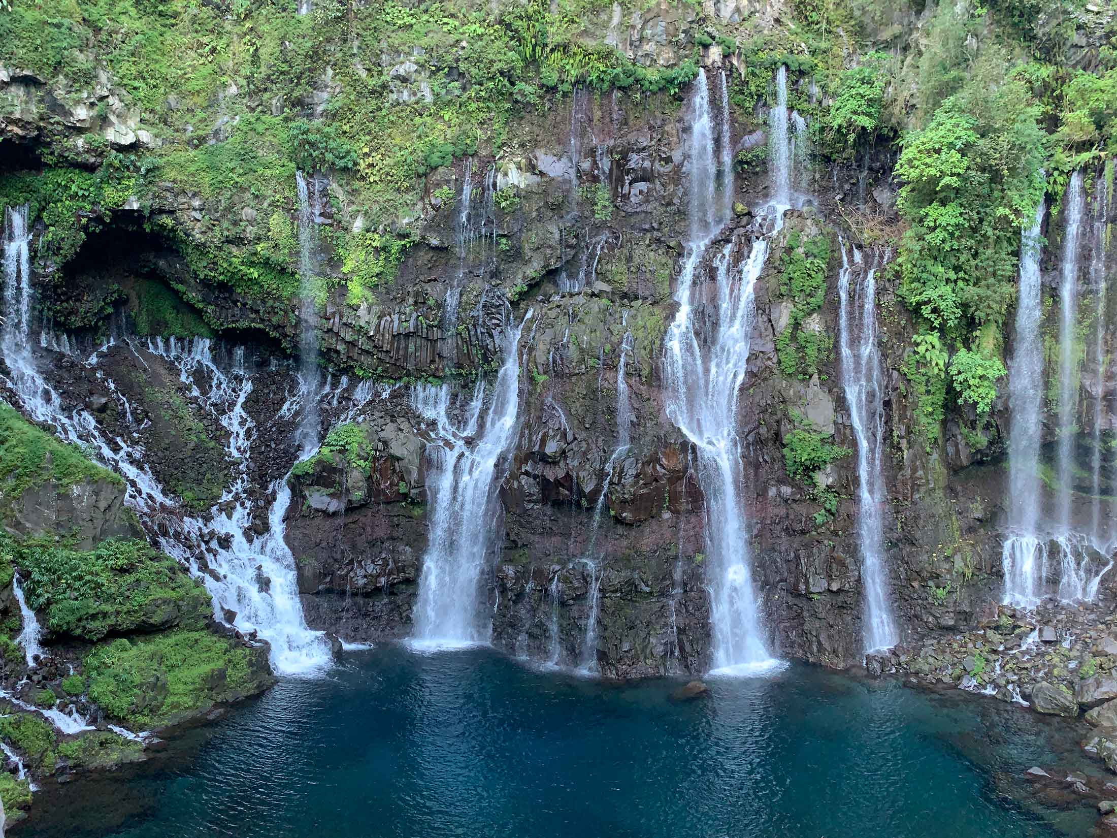 Langevin waterfalls Reunion Island
