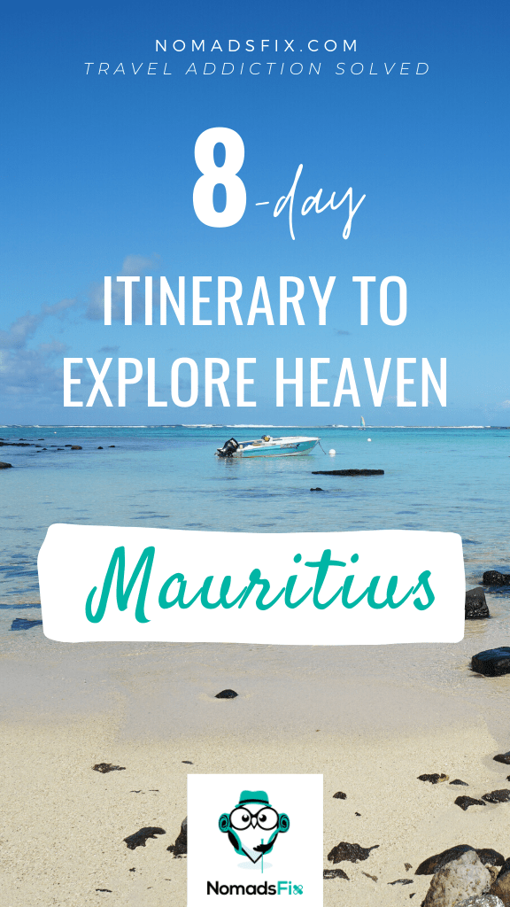 8-day itinerary in Mauritius pin for pinterest